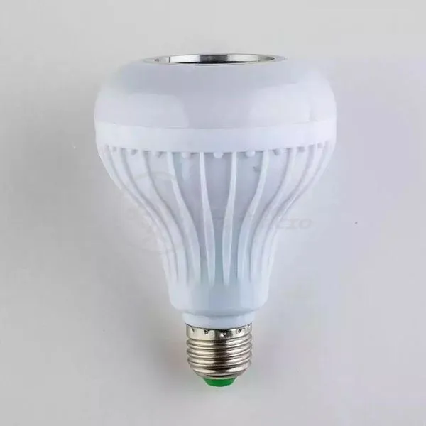 Lâmpada Led 12W E27 Rgb Colorida Com Caixa De Som