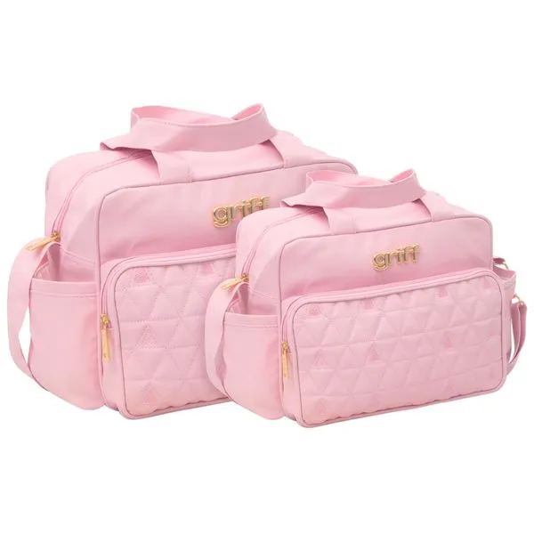 Kit Bolsas Maternidade Griff Baby 3039/3040 Rosa