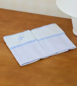 Kit Pano de Boca Origami com 2 peças Azul