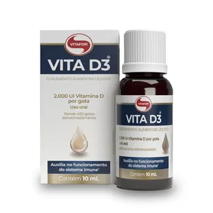 Vita D3 2000ui Vitafor 10ml em Gotas