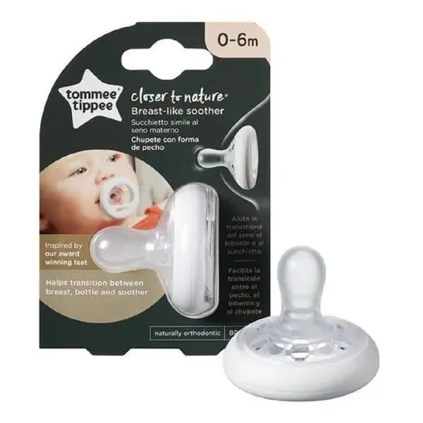 Chupeta Breastlike Tommee Tippee 0 A 6 Meses Branco (MP)