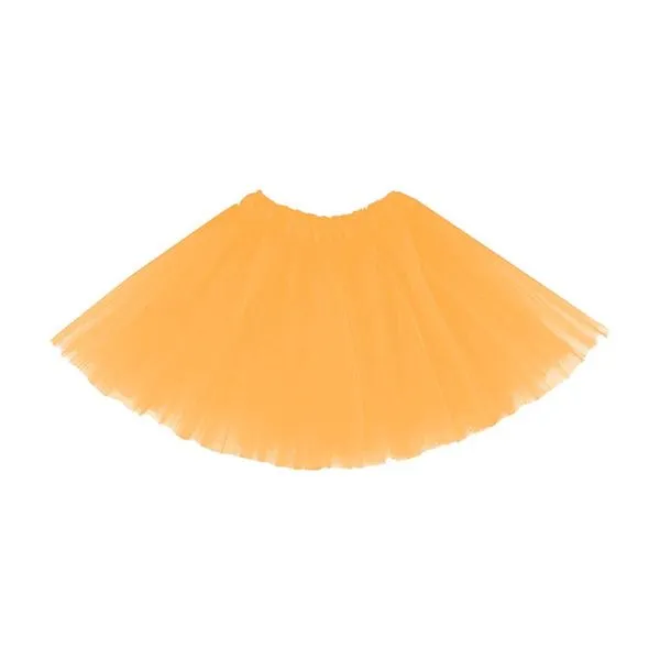 Saia de Tule Tutu Infantil Extra Festas Poliéster 30CM Amarelo para Crianças Saia de Tule Tutu Infantil Extra Festas Poliéster 30CM Amarelo