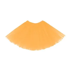 Saia de Tule Tutu Infantil Extra Festas Poliéster 30CM Amarelo para Crianças Saia de Tule Tutu Infantil Extra Festas Poliéster 30CM Amarelo