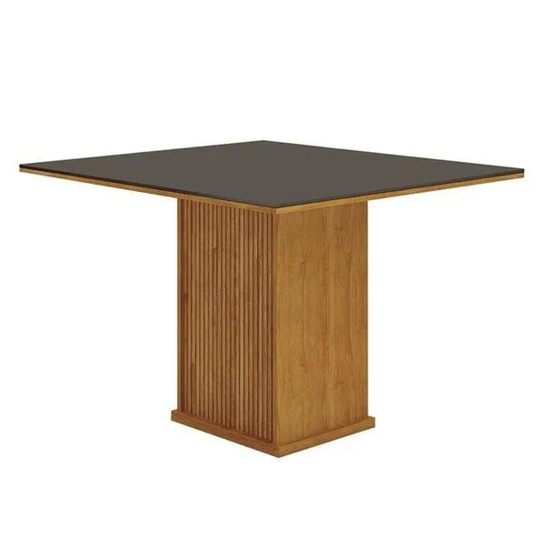 Mesa De Jantar Napoli 90x90 Reto Freijó Decor Chumbo – Leifer Móveis