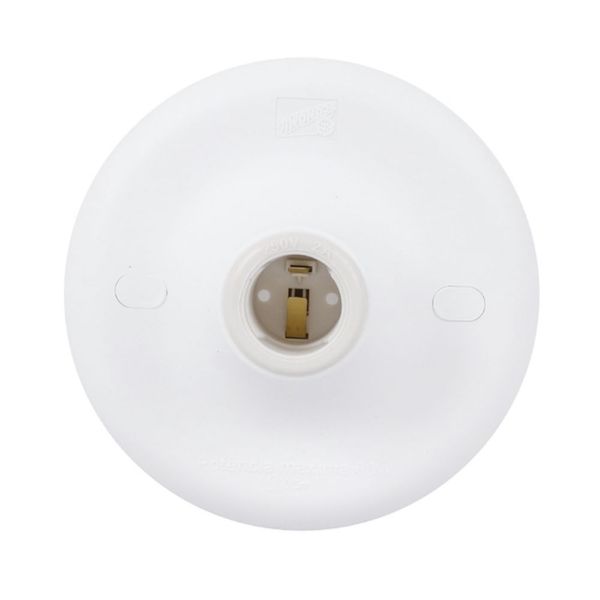 Plafonier Redondo Soquete Plástico 1XE27 Taschibra Plafonier Plástico Redondo Taschibra Soquete Plástico 1xE27 Branco