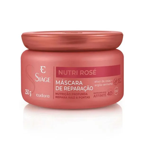 Máscara De Reparação Eudora Siãge Nutri Rosé 250g Máscara De Reparação Eudora Siàge Nutri Rosé 250g