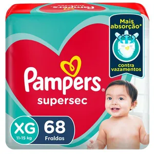 Fralda Pampers Supersec XG 68 Unidades