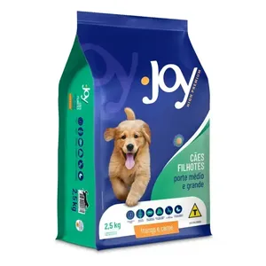 Ração Joy High Premium Cães Filhotes Raças Médias e Grandes Frango e Carne 2,5 kg