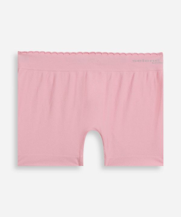 calcinha boyshort infantil de algodão selene rosa M
