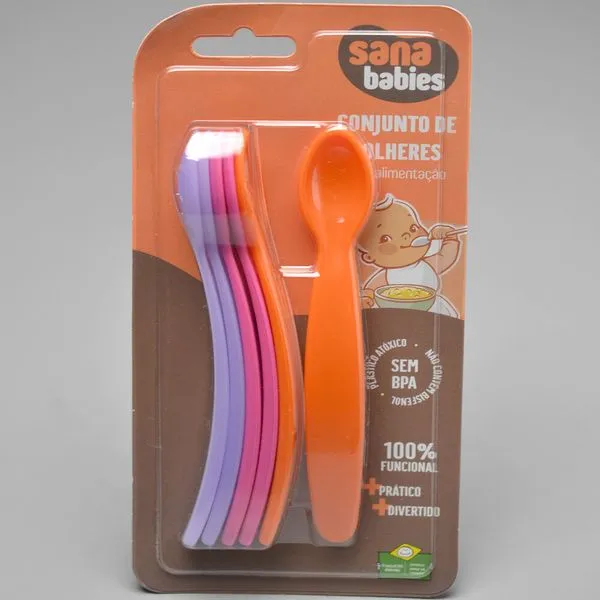 Kit Colheres com 6 unidades - Sana Babies Ref. 1004 Ref. 1004