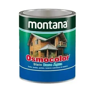 Stain Base Água para Madeira Osmocolor Cedro Proteção Uv Hidrorrepelente Acetinado Marrom Montana Stain Base Água para Madeira Osmocolor Cedro Acabamento Acetinado Marrom Proteção Uv Montana