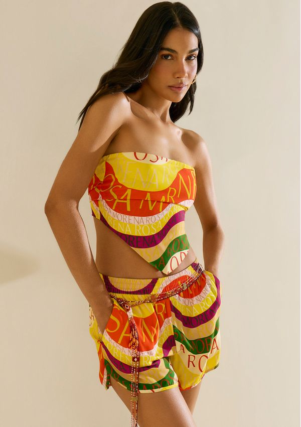 Lenço Morena Rosa Pequeno Amarelo P