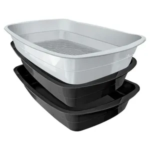 Banheiro para Gato Mec Pet Small 3 Peças Black (MP)