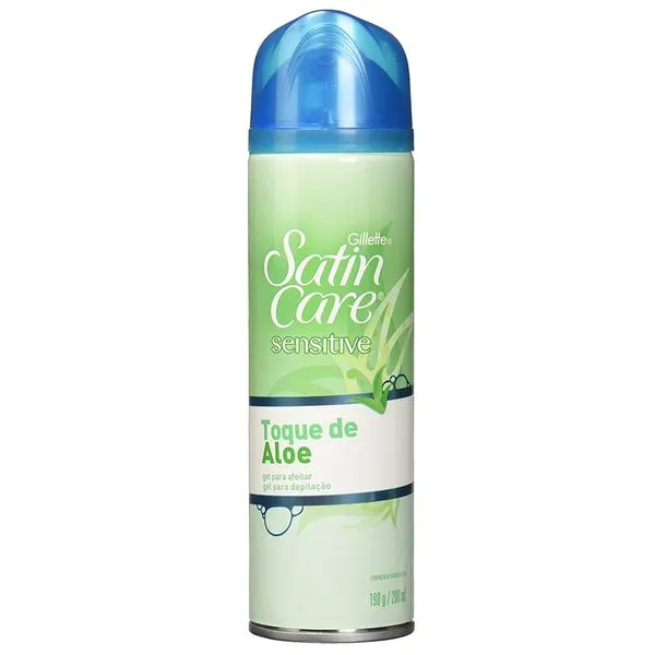 Gel para Depilação Gillette Satin Care Sensitive Toque de Aloe 198g