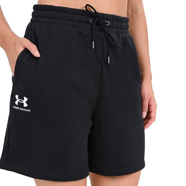 Shorts de Treino Feminino Under Armour Essential Fleece Relax 2GG Preto