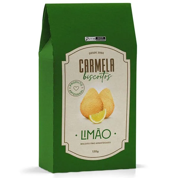 Biscoito Fino Amanteigado Carmela Sabor Limão 150g