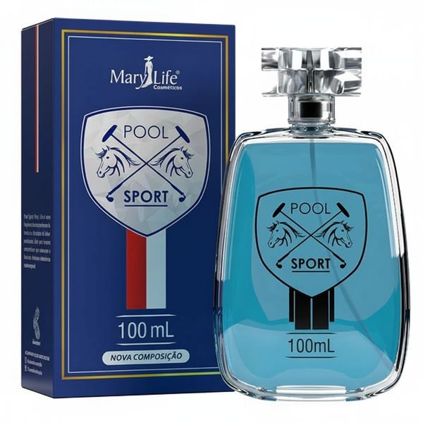 Deo Colônia Masculina Pool Sport Fragrância Fougère 100ML Mary Life Deo Colônia Masculina Pool Sport 100ML Mary Life