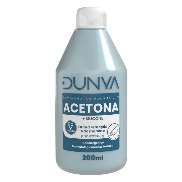Removedor de Esmalte com Acetona Dunya 200ml