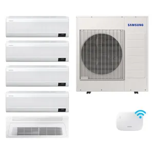 Ar Condicionado Penta-Split Samsung WindFree 34.000 BTUs (1x22000 - 4x9000) Q/F WiFi 220V