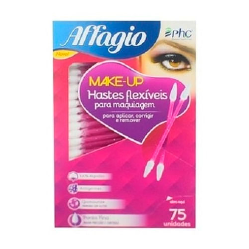 Hastes Flexíveis Affagio Make-up 75 Unidades
