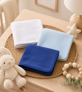 Kit Paninho de Boca Babita Bamboo 3 Unidades Azul