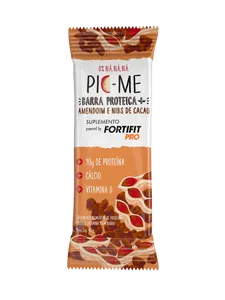 Barra Proteica Fortifit Pro Pic-Me Danone Amendoim Nibs Cacau 40g