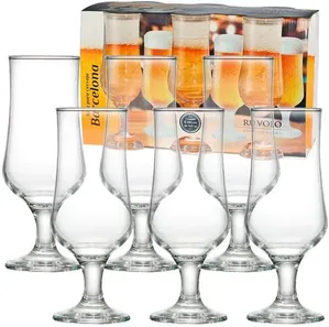 Jogo Taças de Vidro 370ml 6 Peças Barcelona - Ruvolo