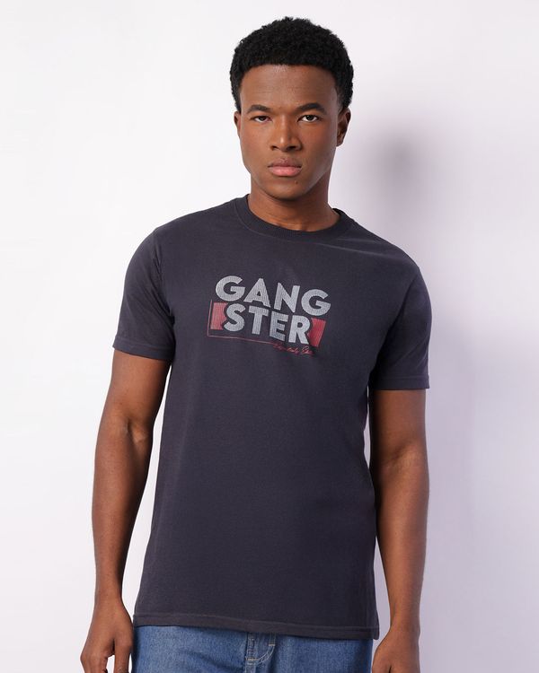 Camiseta Masculina Gangster Algodão Manga Curta Marinho GG