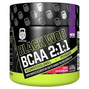 Bcaa Wod Nutrition Black Bcaa 2:1:1 Frutas Vermelhas 120g