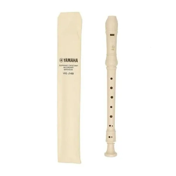 Flauta Doce Soprano YRS24BBR Afinação em Dó Sistema Barroco em Resina ABS com Estojo Yamaha Flauta Doce Soprano YRS24BBR Afinação em Dó Sistema Barroco com Estojo Yamaha