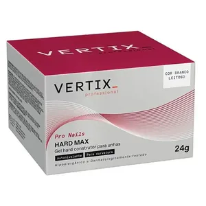 Gel Para Unhas Vertix Hard Max Branco Leitoso 24g