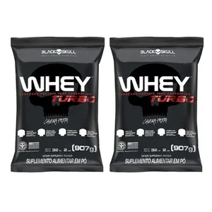 Kit com 2 Whey Protein 907g - Whey Turbo Kit 2x Whey Turbo (Baunilha) - 907g