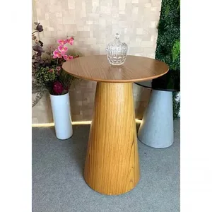 Mesa Cone De Apoio Tampo 50Cm Altura 60Cm Laminada Marrom