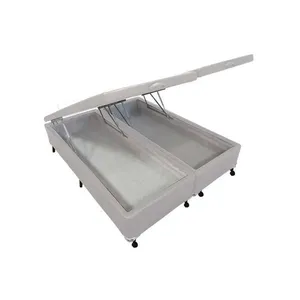 Cama Box Baú King Courano White New (193x203x35) - Castor