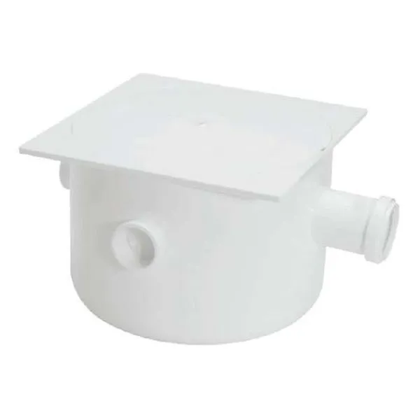 Caixa Sifonada Quadrada 3 Entradas Nº73 250x230x75mm Pvc Amanco - Esgoto Dn 40/50/75