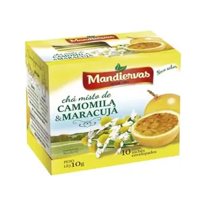 Cha Mandiervas Camomila E Maracuja Com 10 Saches