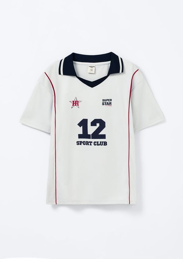 Camisa Polo Infantil Menino Esportiva - Creme 006