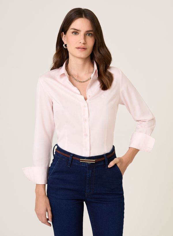 Camisa Slim Fit Listrada Dudalina Feminina 46
