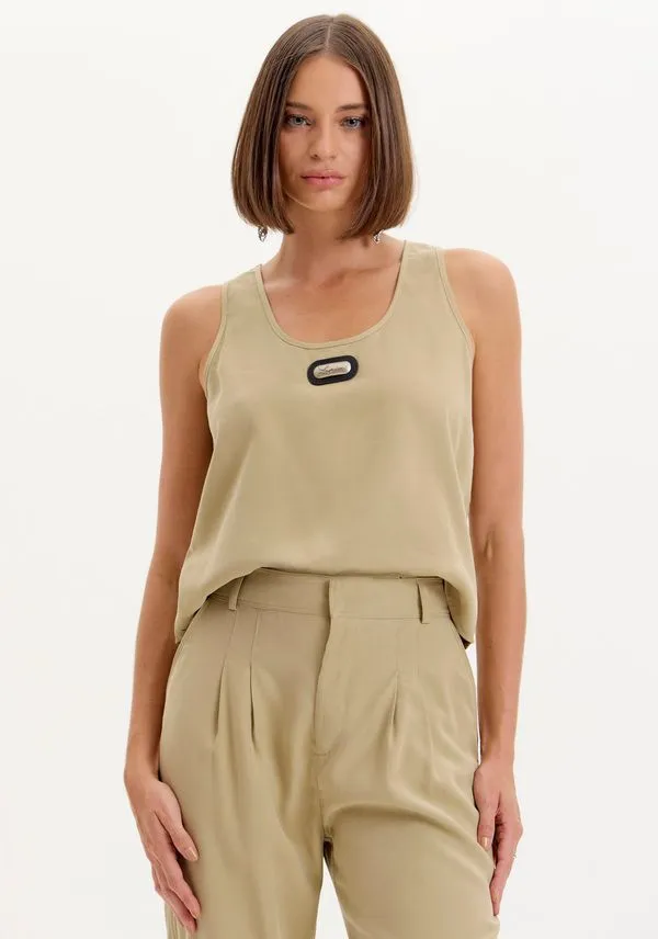 Blusa De Alça Cinza P