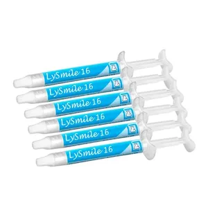 Kit 6 Clareador Dental Caseiro Lysmile Gel 16% Lysanda