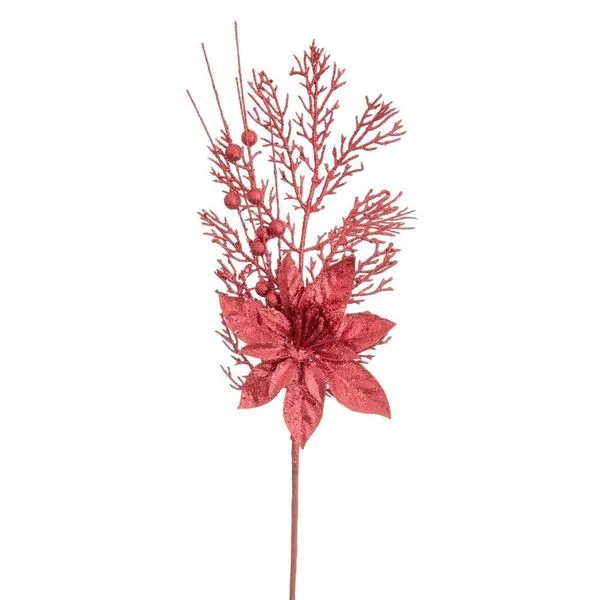 Haste Decorativa Bela Flor Vermelho 50cm 90399MIX (MP)