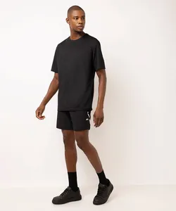 short reto masculino esportivo com reflexivo preto GG