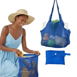 Sacola de Praia e Piscina para Brinquedos com Alça Resistente à Água Azul Tobee Lazer Sacola de Praia e Piscina para Brinquedos com Alça Azul Tobee Lazer