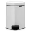 Lixeira em aço inox Brabantia New Icon 12 litros branca