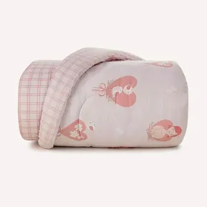 Edredom Infantil Casal Karsten 100% Algodão Ameli Rosa