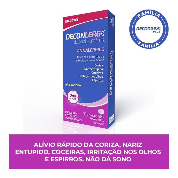 Deconlerg 5mg 10 Comprimidos Revestidos