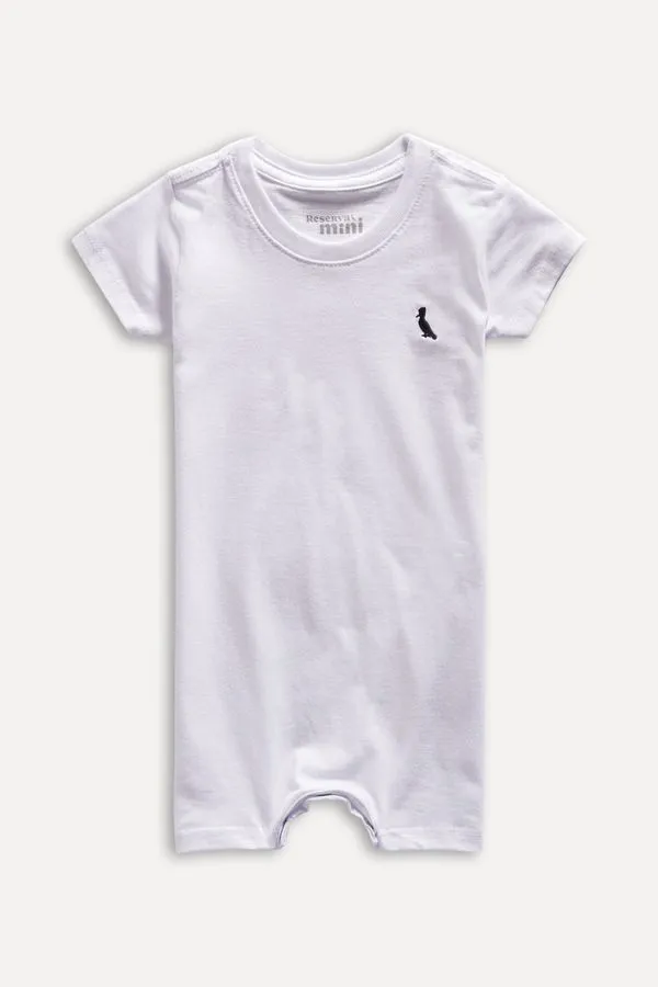 Macaquinho Pimpao Bb Liso Branco - G