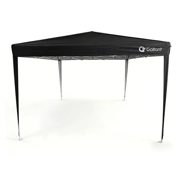 Tenda Gazebo Sanfonado Dobrável 3x3m com Mala de Transporte Gallant Preto (GTG03SF01AR-PT)