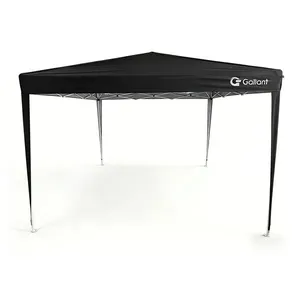 Tenda Gazebo Sanfonado Dobrável 3x3m com Mala de Transporte Gallant Preto (GTG03SF01AR-PT)