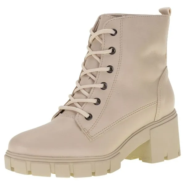 Bota Feminina Coturno Via Marte - 23309 BEGE 35